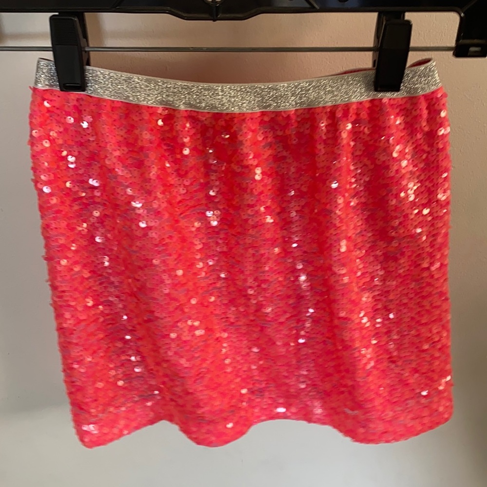 Gap kids sequence pink skirt M